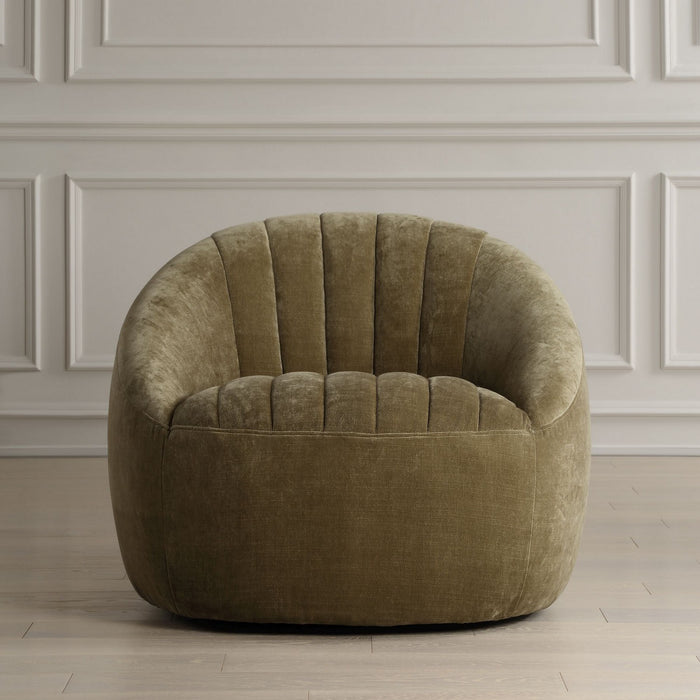 Uttermost 23856 Chair, Antique Velvet