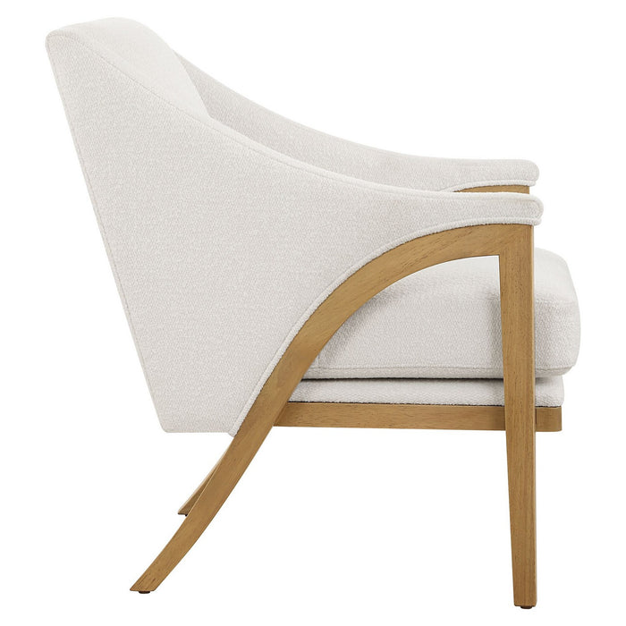 Uttermost 23862 Accent Chair, Solid Oak