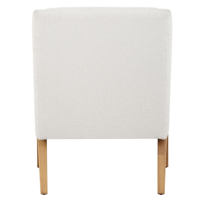 Uttermost 23862 Accent Chair, Solid Oak