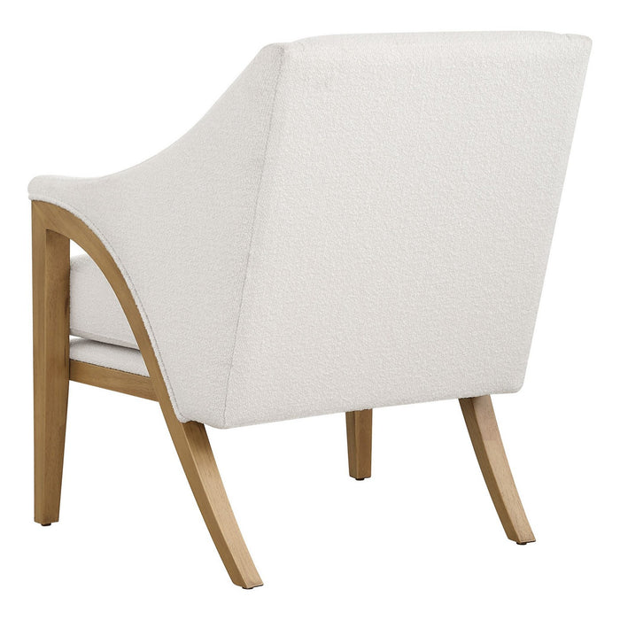 Uttermost 23862 Accent Chair, Solid Oak