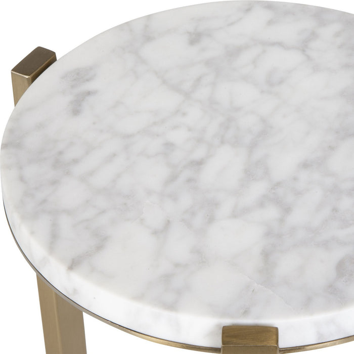 Uttermost 24254 Drink Table, Antique Brass