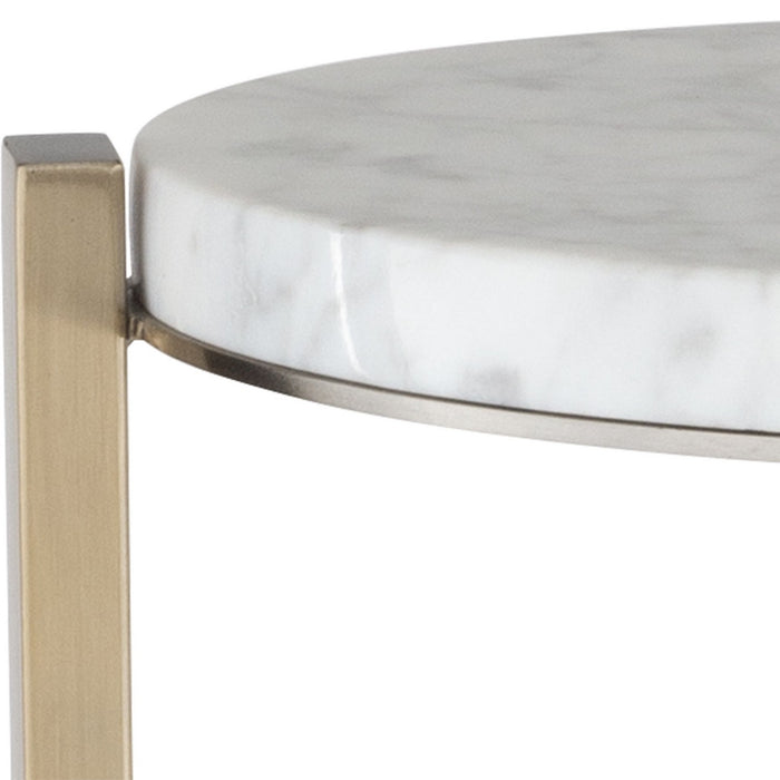 Uttermost 24254 Drink Table, Antique Brass