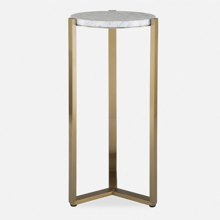 Uttermost 24254 Drink Table, Antique Brass