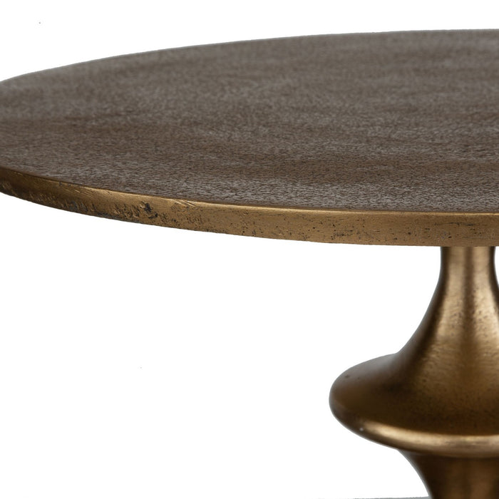 Uttermost 24412 Accent Table, Antique Brass