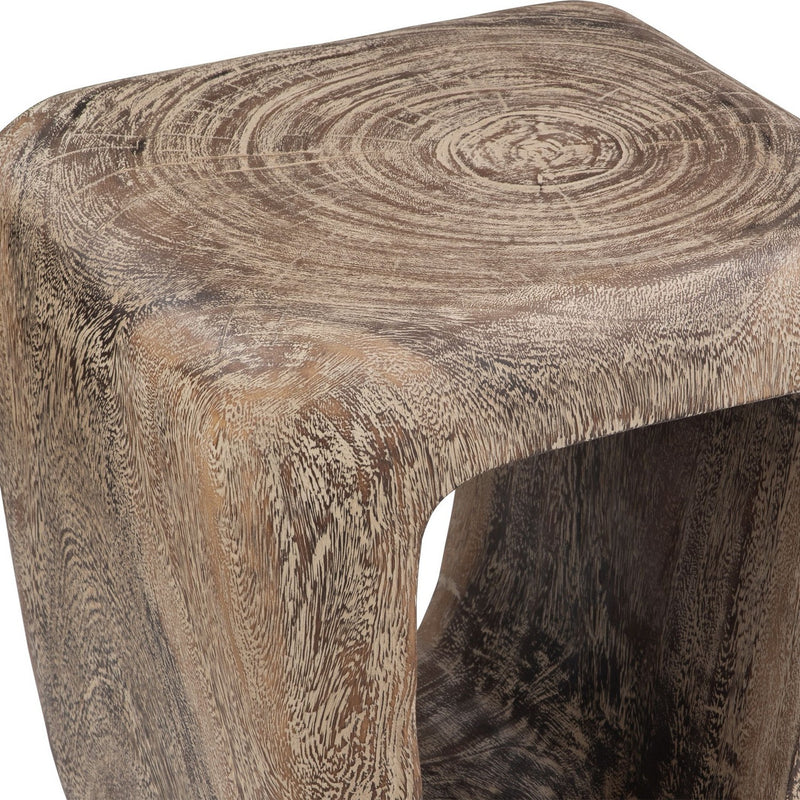 Uttermost 24901 Accent Stool, Natural Wash