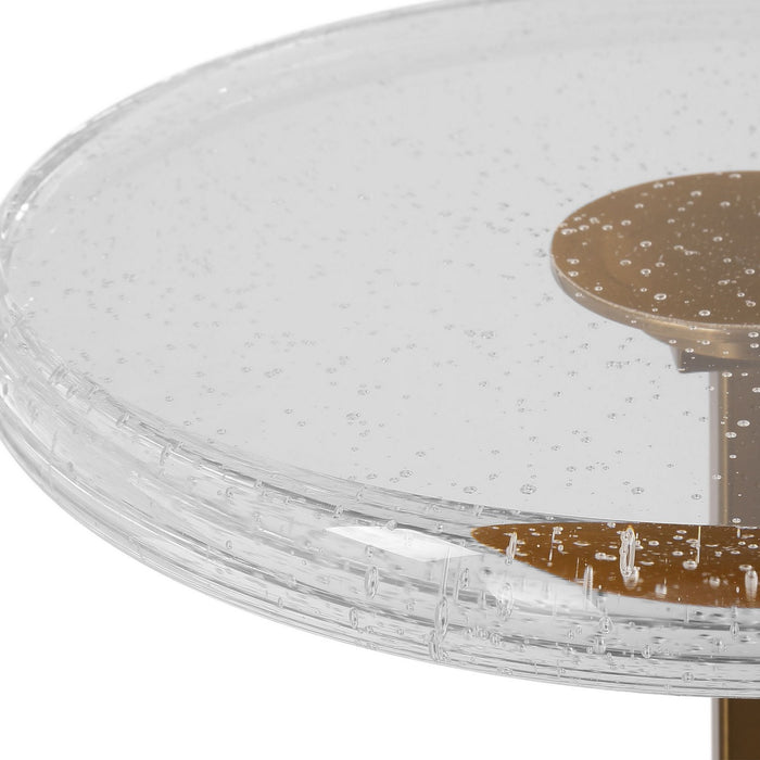 Uttermost 24912 Drink Table, Brushed Brass