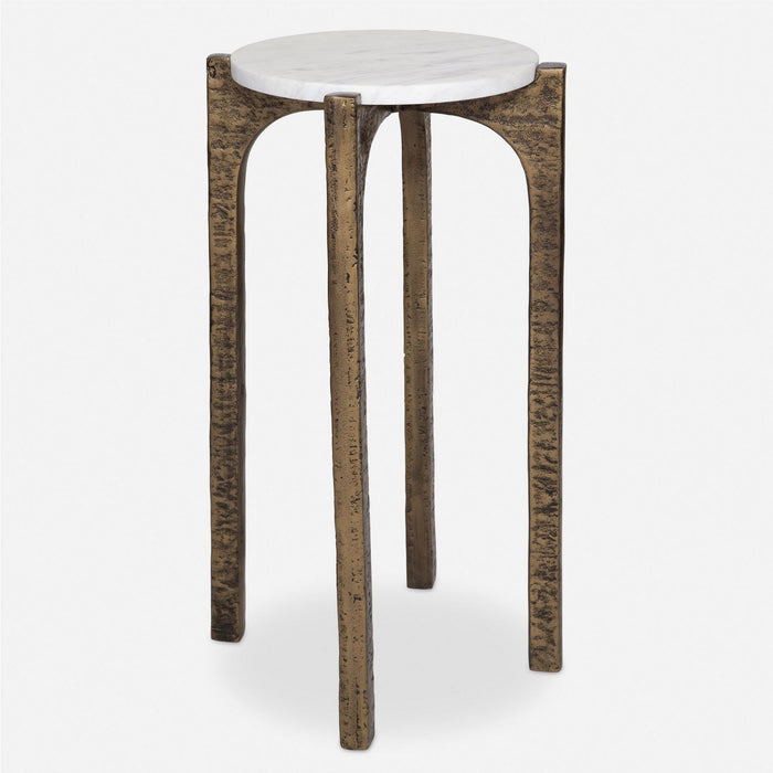 Uttermost 24933 Drink Table, Antique Brass