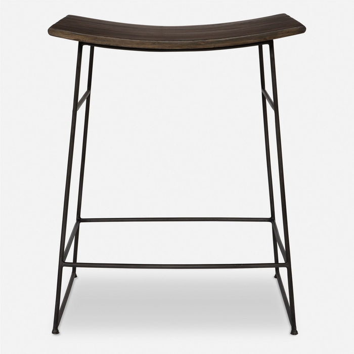 Uttermost 25299 Counter Stool, Dark Gunmetal