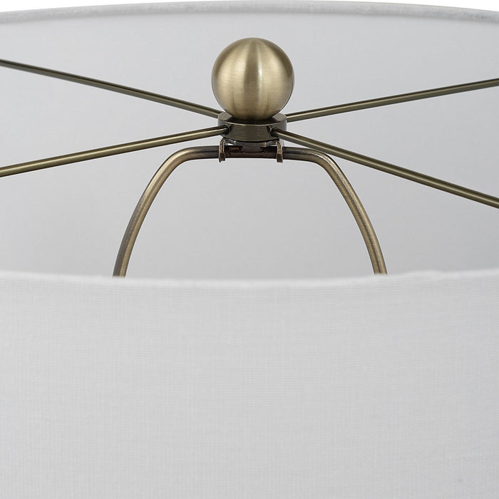 Uttermost 30367-1 One Light Table Lamp, Antique Brass