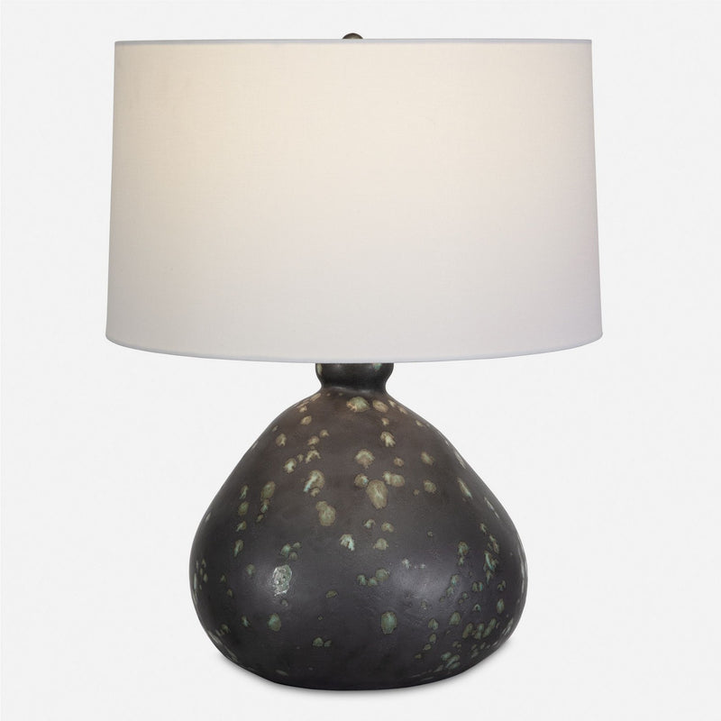 Uttermost 30375-1 One Light Table Lamp, Green Glazes
