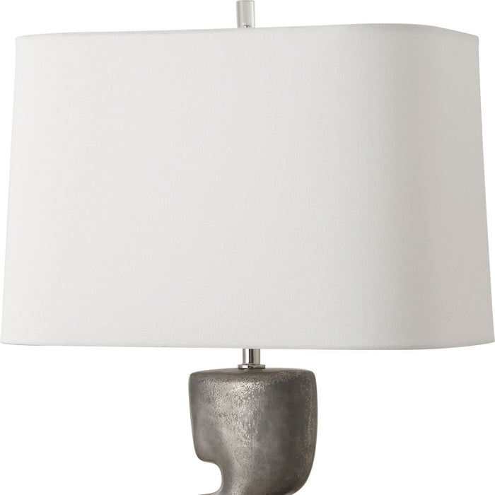 Uttermost 30408-1 One Light Table Lamp, Tarnished Nickel