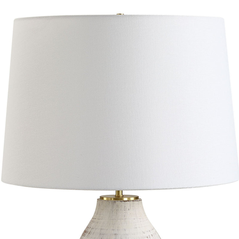 Uttermost 30427 One Light Table Lamp, Plated Brass
