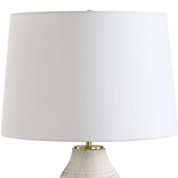 Uttermost 30427 One Light Table Lamp, Plated Brass