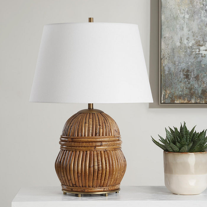 Uttermost 30429 One Light Table Lamp, Antique Brass