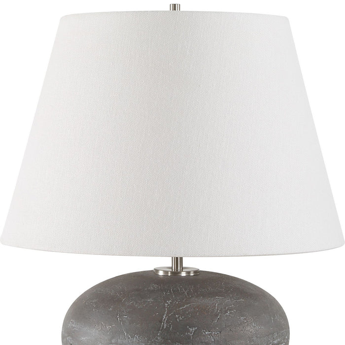 Uttermost 30430-1 One Light Table Lamp, Plated Nickel