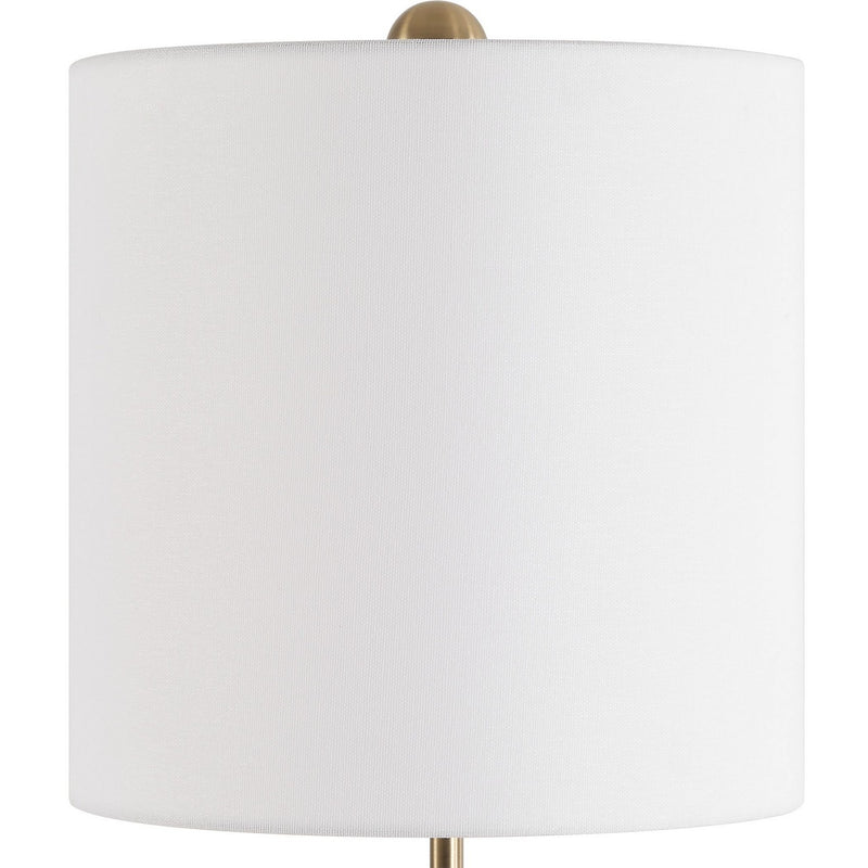 Uttermost 30431-1 One Light Buffet Lamp, Brushed Antique Brass