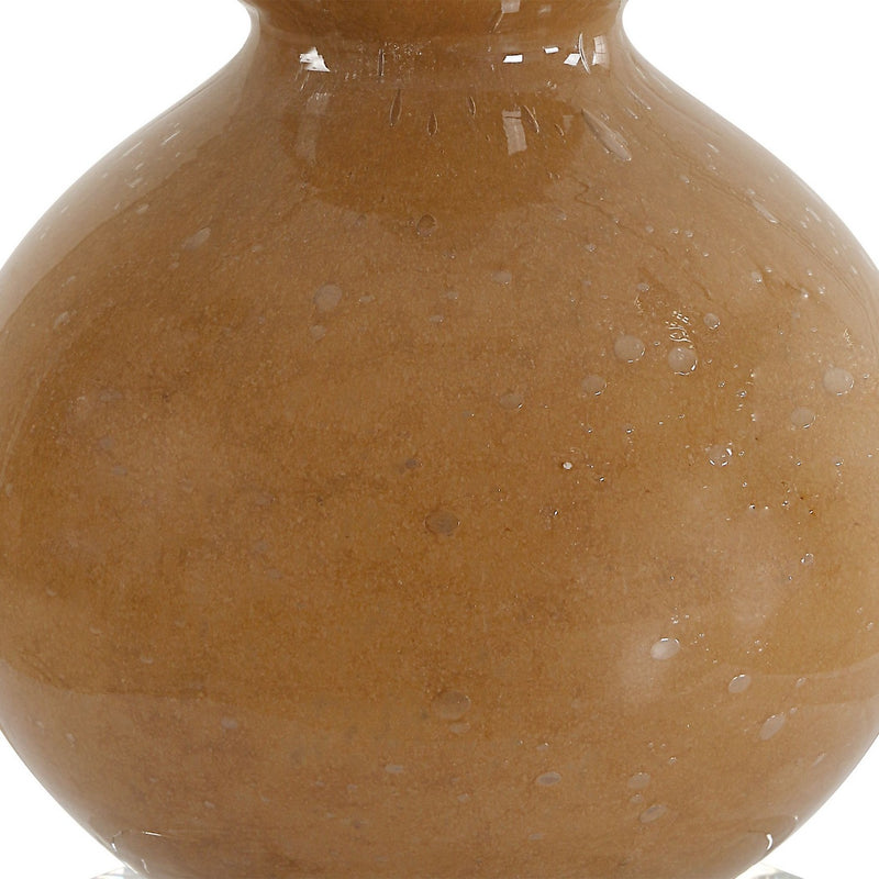 Uttermost 30431-1 One Light Buffet Lamp, Brushed Antique Brass