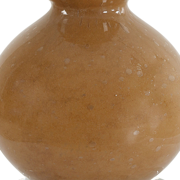 Uttermost 30431-1 One Light Buffet Lamp, Brushed Antique Brass
