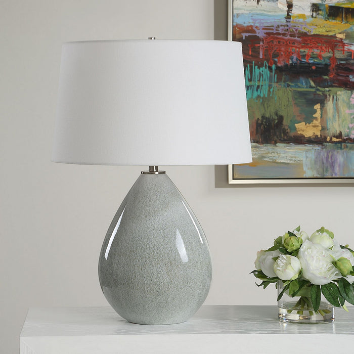 Uttermost 30432 One Light Table Lamp, Brushed Nickel