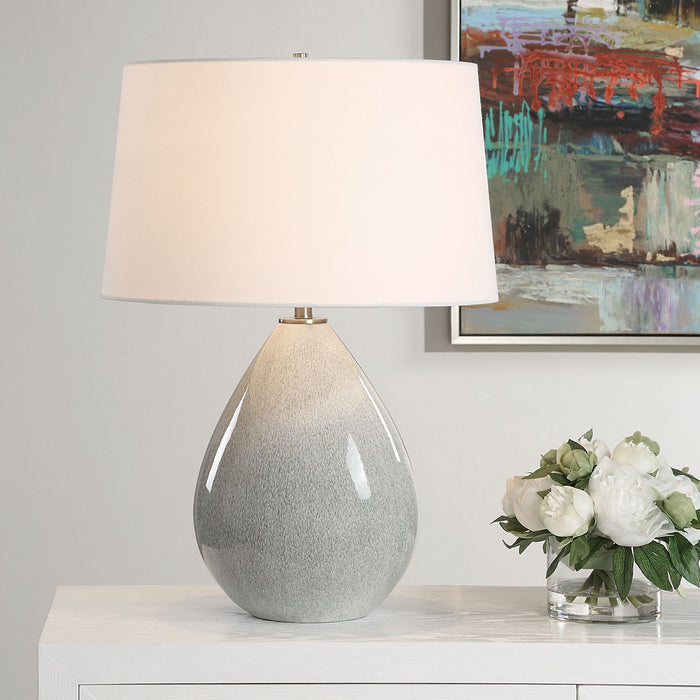 Uttermost 30432 One Light Table Lamp, Brushed Nickel