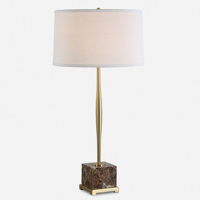 Uttermost 30433 One Light Table Lamp, Antique Brass