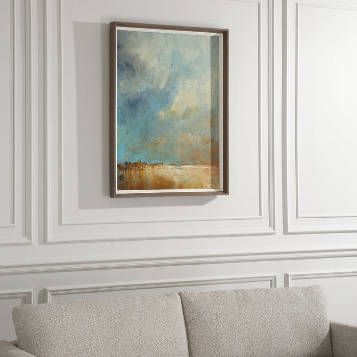 Uttermost 32350 Framed Print, Briarsmoke/dark Walnut