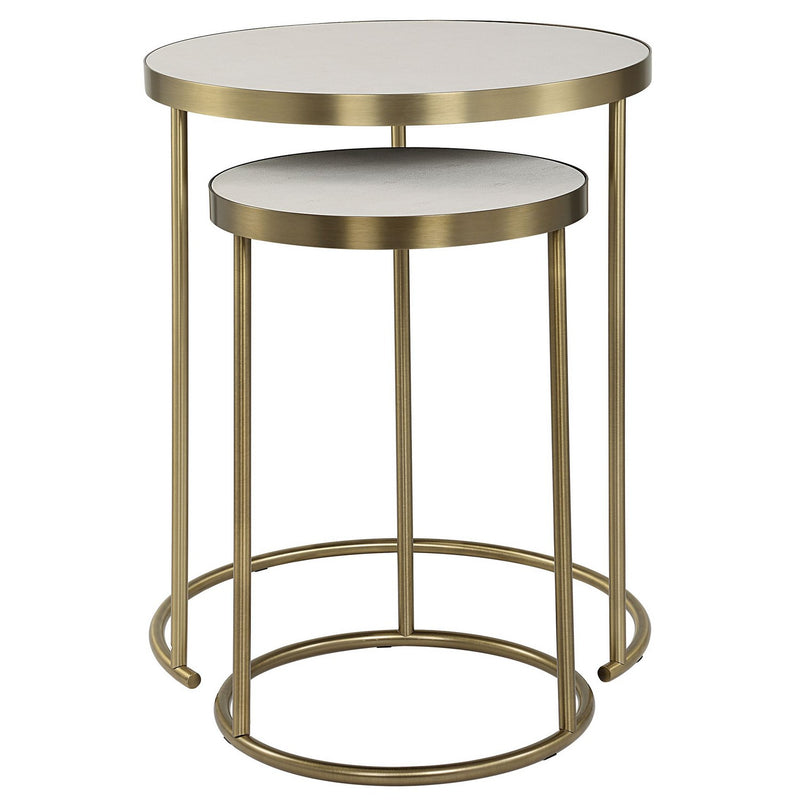 Uttermost 50007 Nesting Tables Set/2, Brass