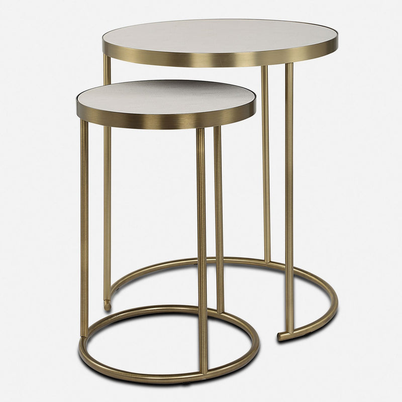 Uttermost 50007 Nesting Tables Set/2, Brass