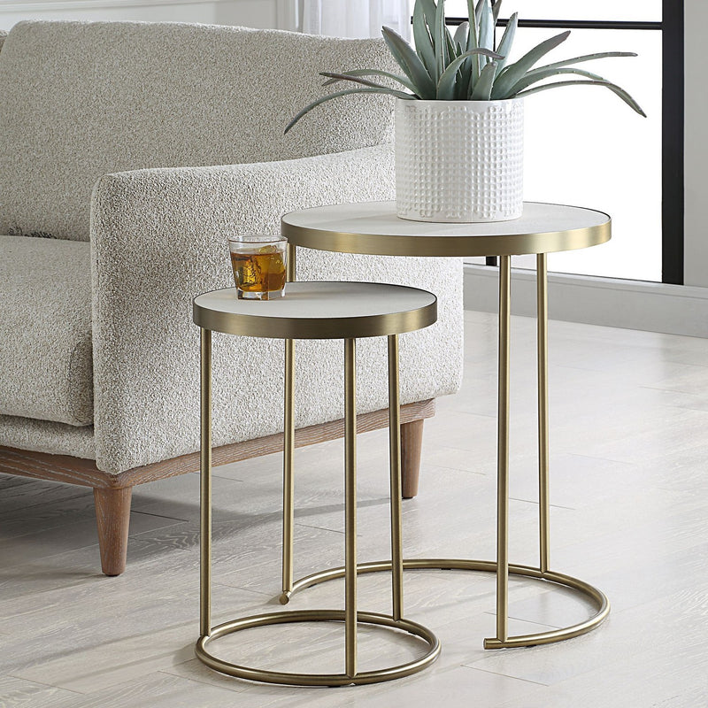 Uttermost 50007 Nesting Tables Set/2, Brass