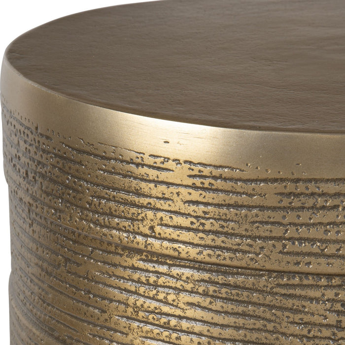 Uttermost 50015 Accent Table, Antique Brass