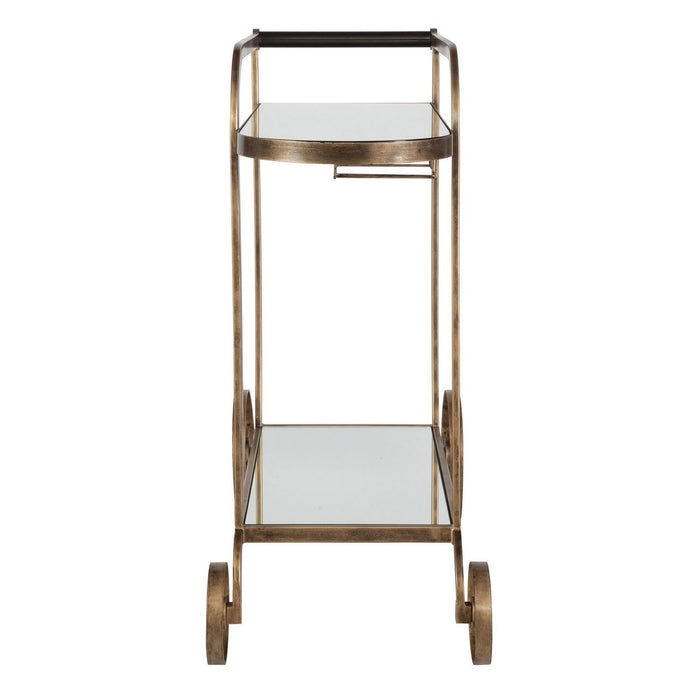 Uttermost 50016 Bar Cart, Antique Brass