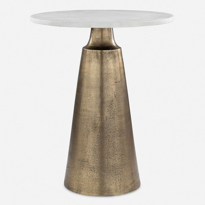 Uttermost 50026 Accent Table, Antique Brass
