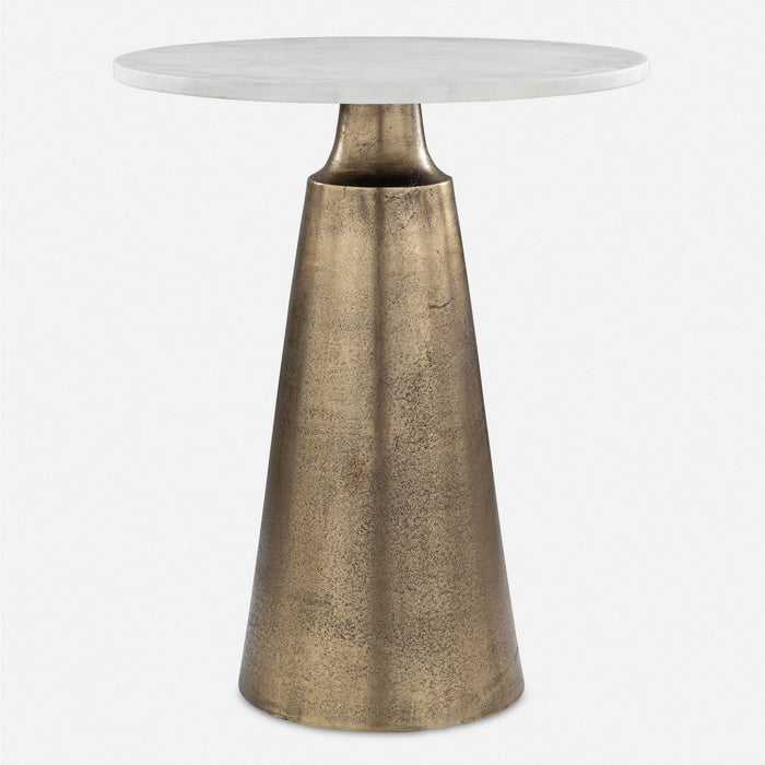 Uttermost 50026 Accent Table, Antique Brass