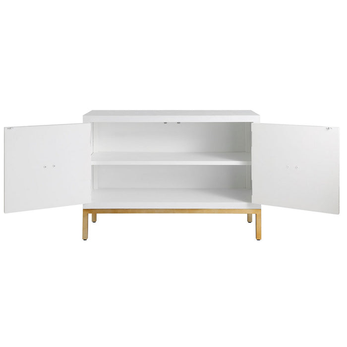 Uttermost 50033 Cabinet, Brushed Brass