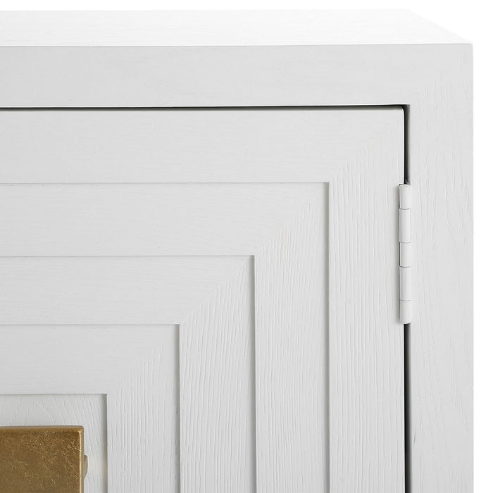 Uttermost 50033 Cabinet, Brushed Brass
