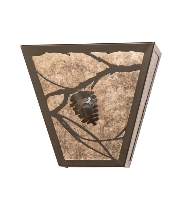 Meyda Tiffany 122424 Two Light Wall Sconce, Timeless Bronze