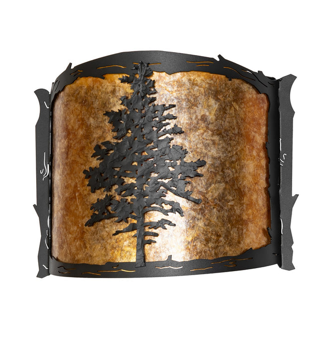 Meyda Tiffany 270070 LED Wall Sconce, Textured Black