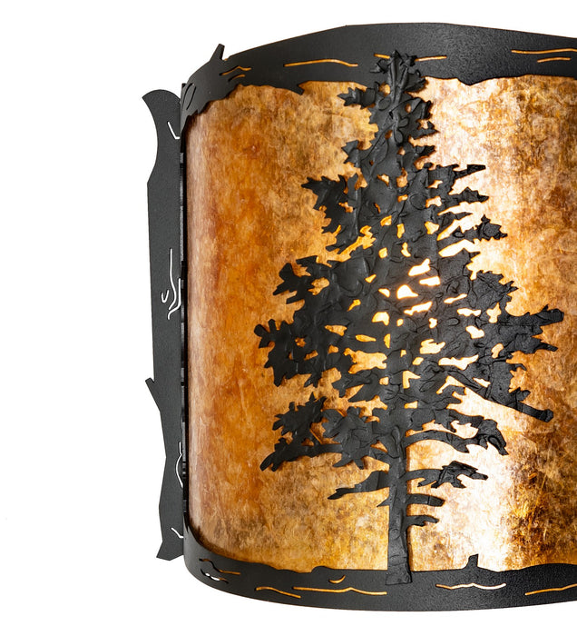 Meyda Tiffany 270070 LED Wall Sconce, Textured Black