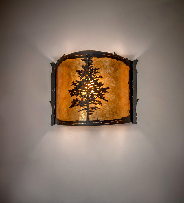 Meyda Tiffany 270070 LED Wall Sconce, Textured Black