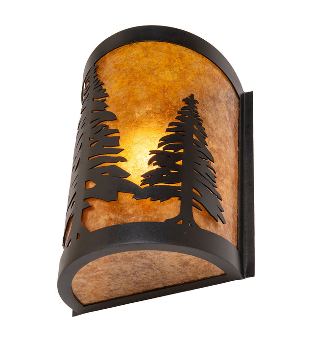 Meyda Tiffany 270072 LED Wall Sconce, Textured Black
