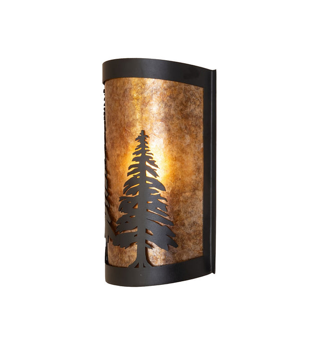 Meyda Tiffany 270072 LED Wall Sconce, Textured Black