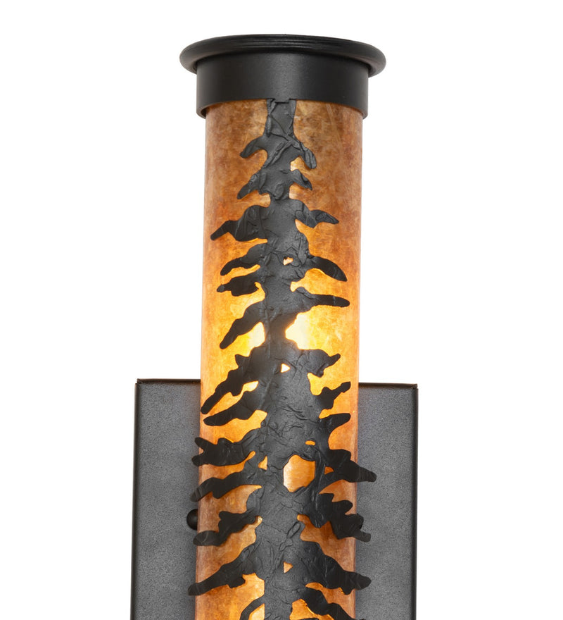 Meyda Tiffany 270086 Two Light Wall Sconce, Textured Black