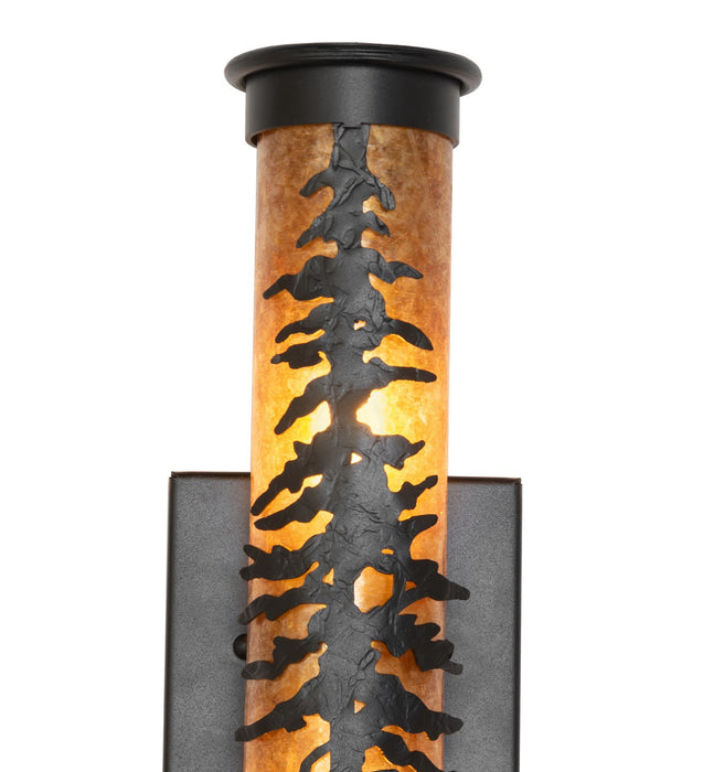 Meyda Tiffany 270086 Two Light Wall Sconce, Textured Black