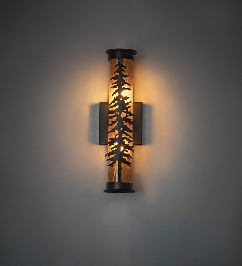 Meyda Tiffany 270086 Two Light Wall Sconce, Textured Black