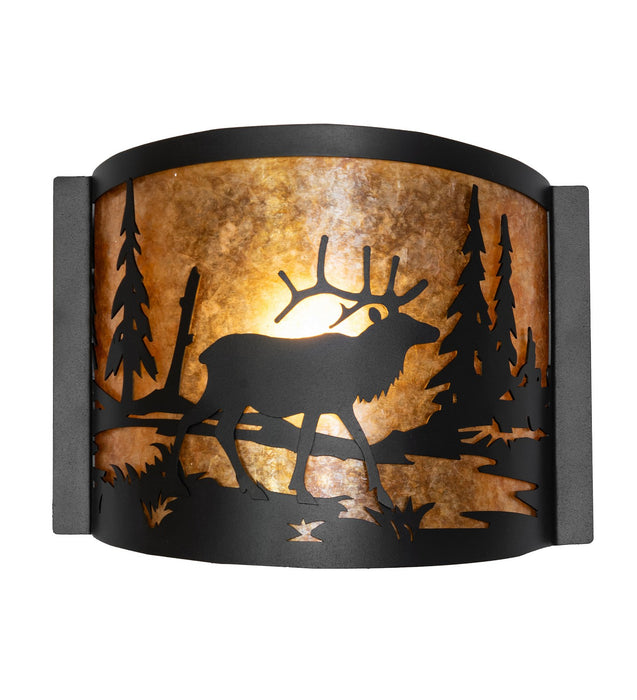 Meyda Tiffany 270089 LED Wall Sconce, Textured Black