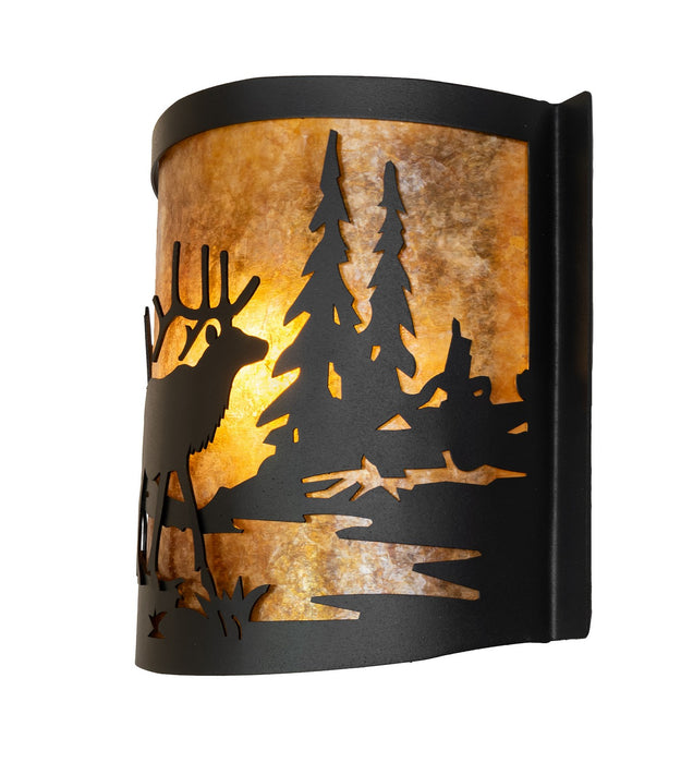 Meyda Tiffany 270089 LED Wall Sconce, Textured Black