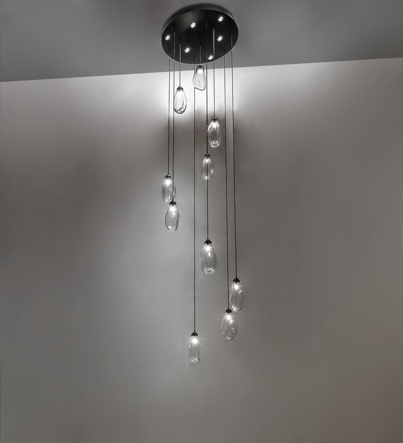 Meyda Tiffany 271695 16 Light Pendant, Solar Black