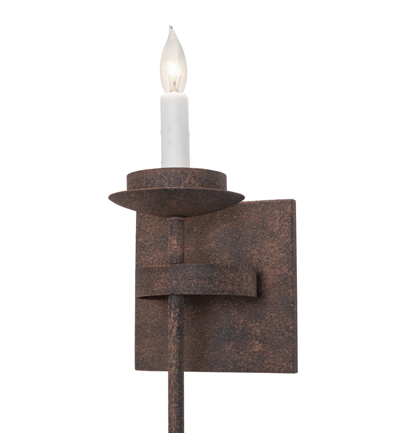 Meyda Tiffany 272442 LED Wall Sconce, Distressed Chestnut