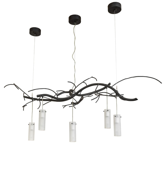 Meyda Tiffany 273962 Five Light Chandelier, Costello Black