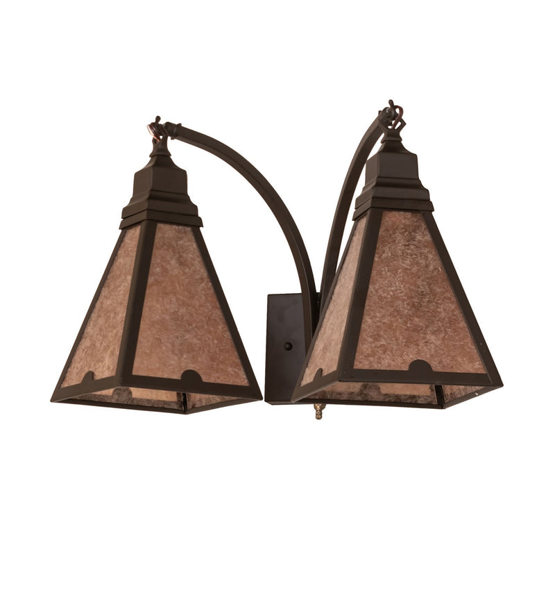 Meyda Tiffany 274558 Two Light Wall Sconce, Oil Rubbed Bronze